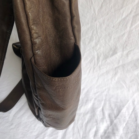 Ameri Bag Healthy Back Bag Crossbody Bag Leather Brown - Picture 6 of 16